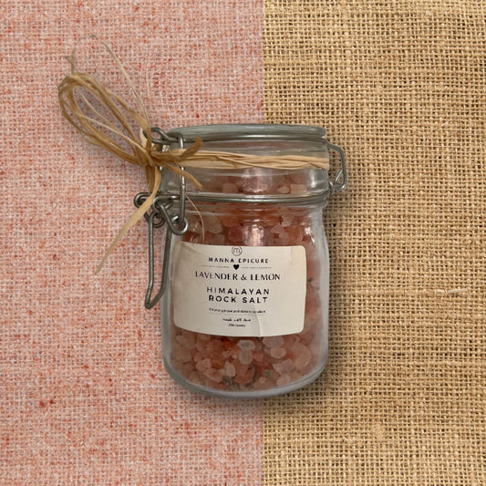 Lavender and Lemon Infused Himalayan Rock Salt 200g